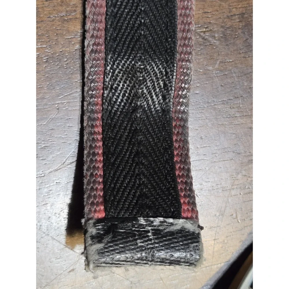 Ladder 34 Recycled Fire Hose Belt Adjustable Red Grip Decommissioned Web Buckle